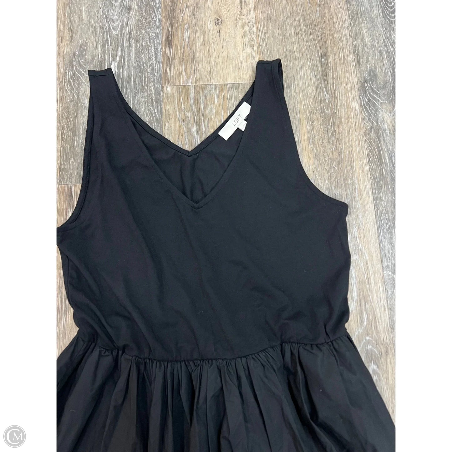 -Dress Casual Maxi By Loft In Black, Size: 12