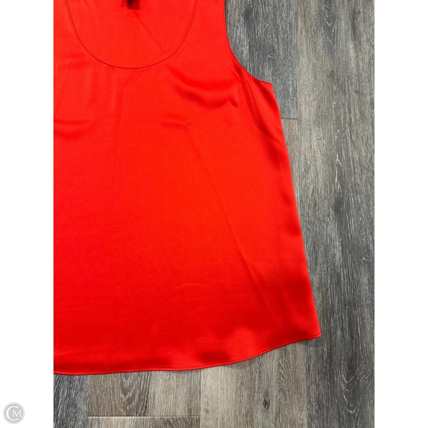 Top Sleeveless Designer By St John Collection In Red, Size: M