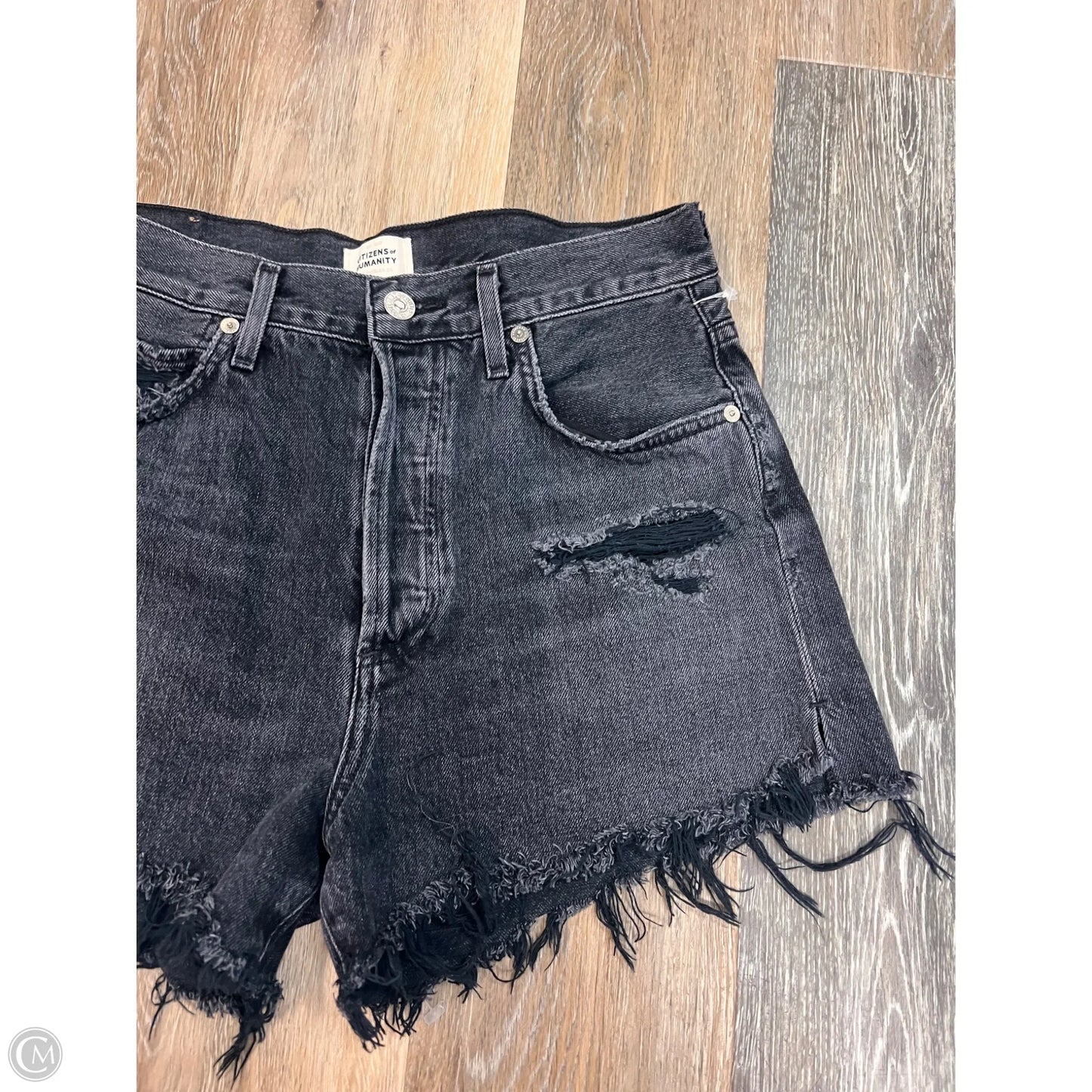 Shorts By Citizens Of Humanity In Black Denim, Size: 2