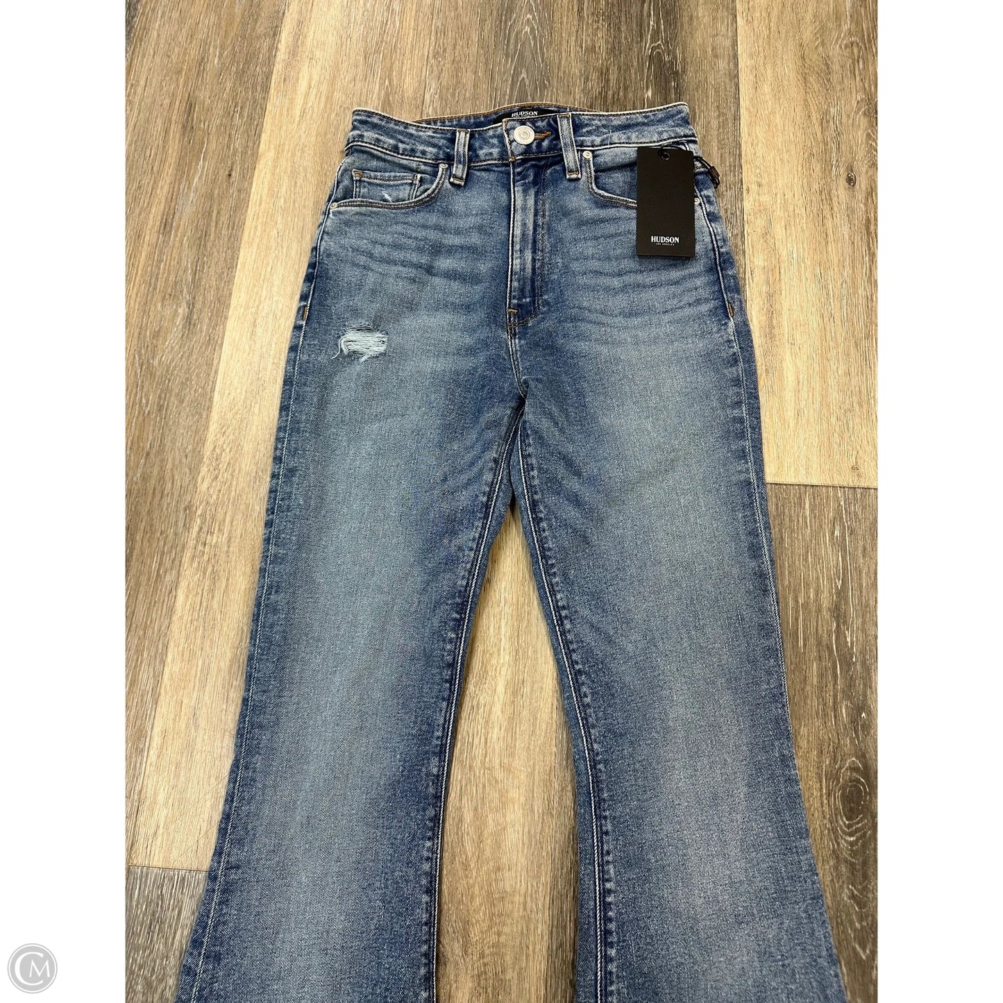 Jeans Boot Cut By Hudson In Blue Denim, Size: 0