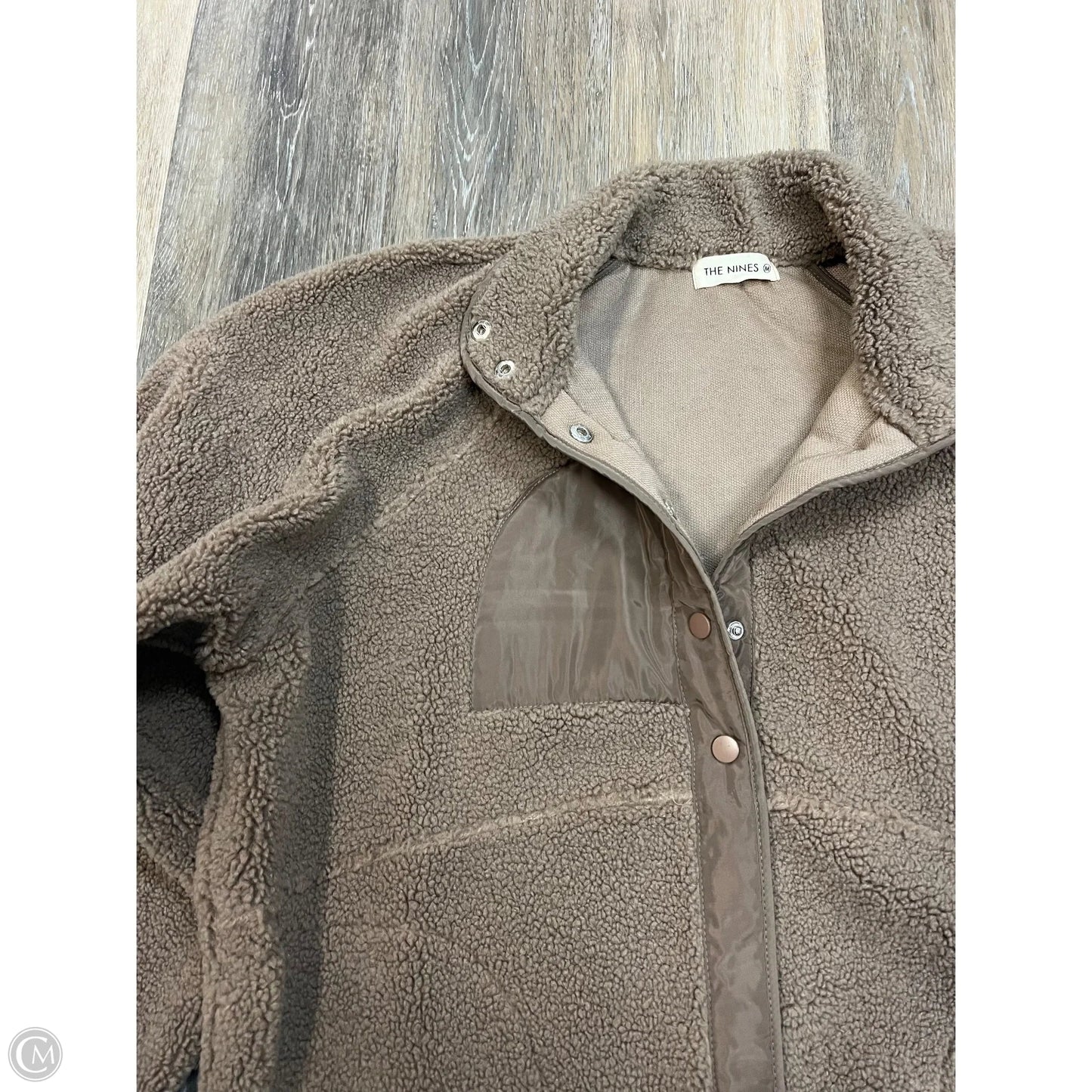 Jacket Faux Fur & Sherpa By The Nines In Brown, Size: M