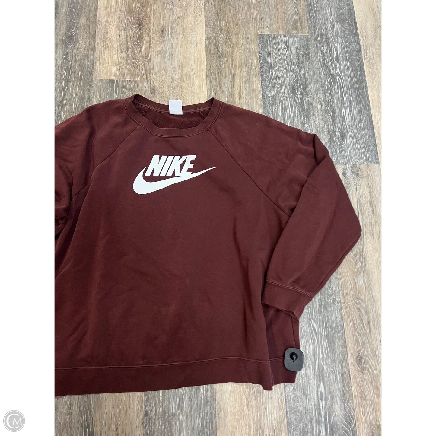 Athletic Sweatshirt Crewneck By Nike Apparel In Brown, Size: 2x