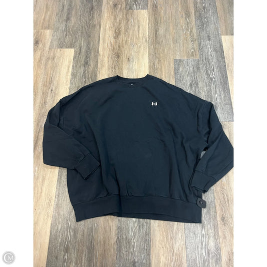 -Athletic Sweatshirt Crewneck By Under Armour In Black, Size: 2x