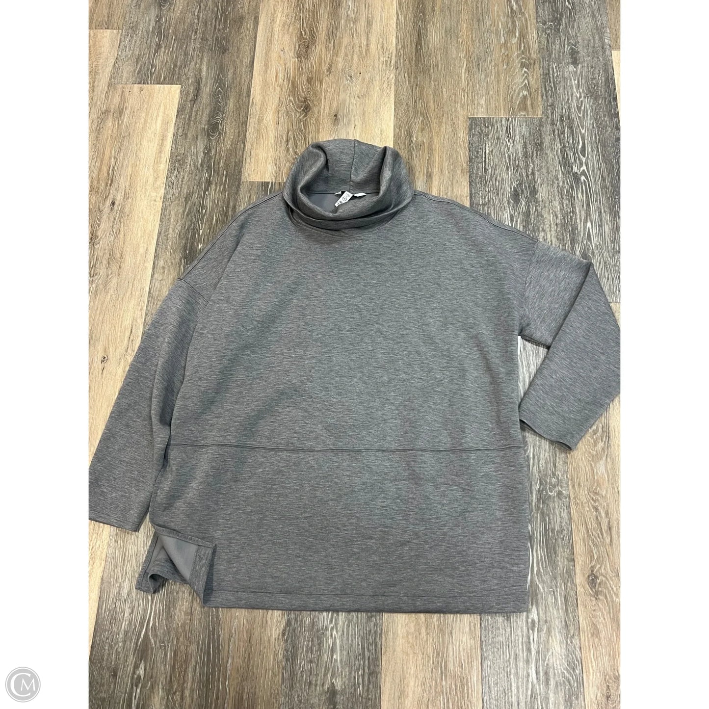 Sweatshirt Collar By Spanx In Grey, Size: 2x