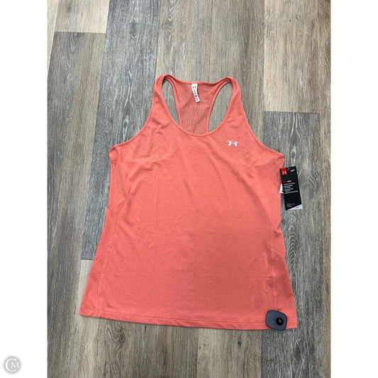Athletic Tank Top By Under Armour In Coral, Size: Xl