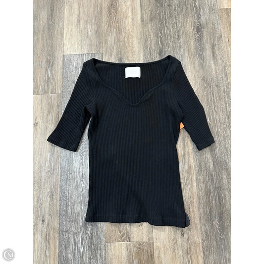 Top Short Sleeve By Citizens Of Humanity In Black, Size: L