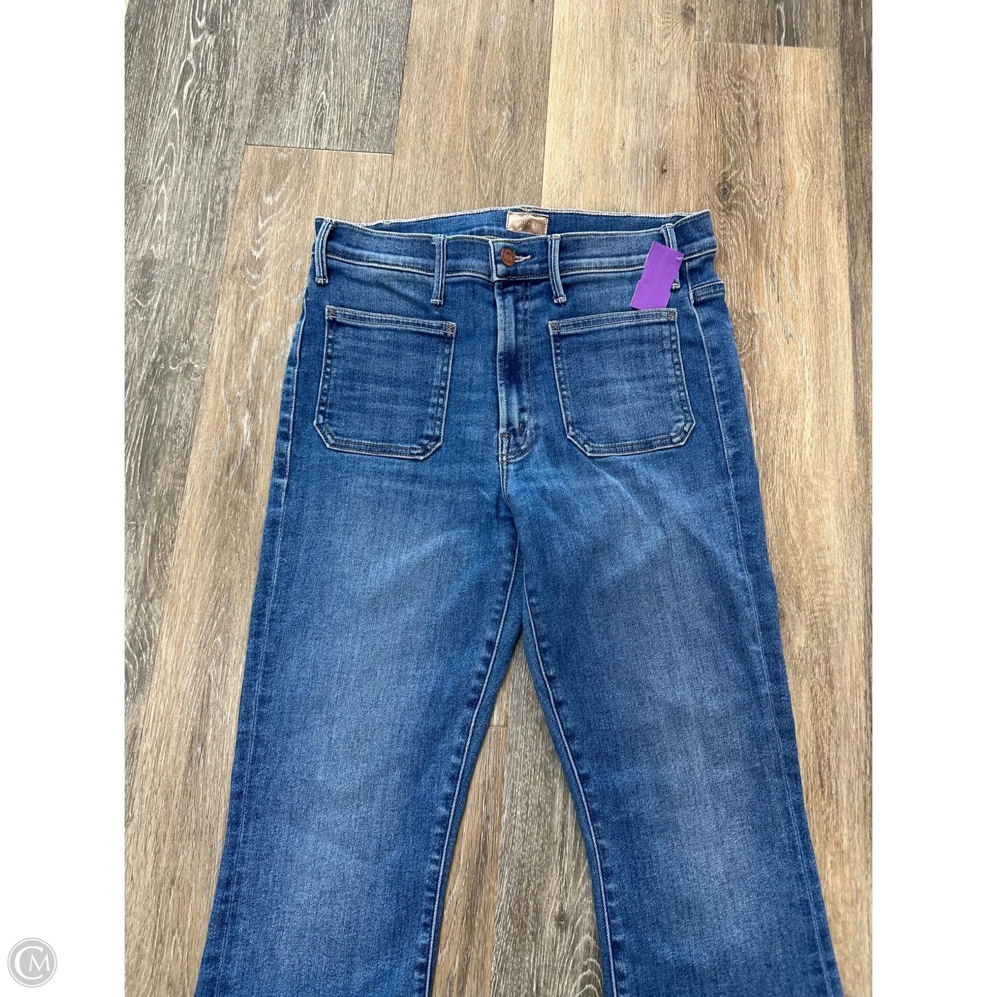 Jeans Boot Cut By Mother In Blue Denim, Size: 12
