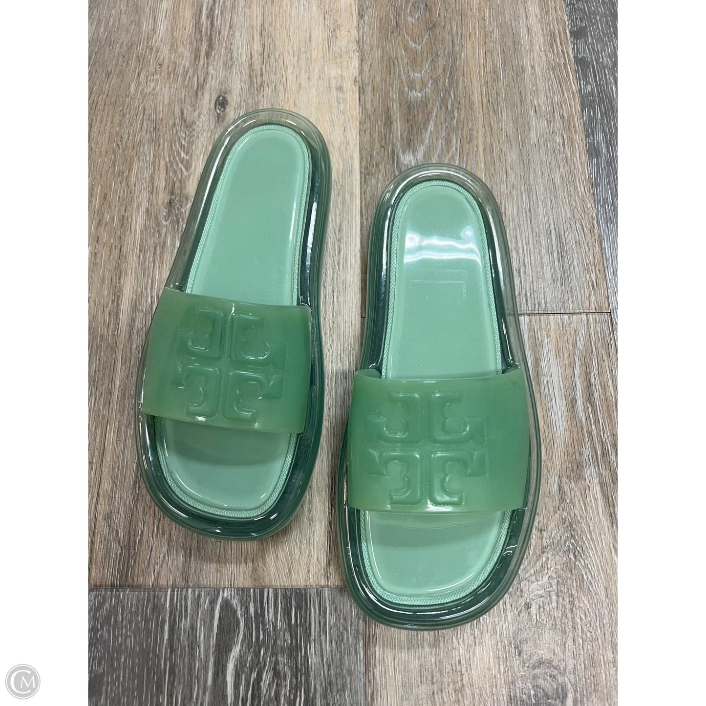Sandals Designer By Tory Burch In Green, Size: 7