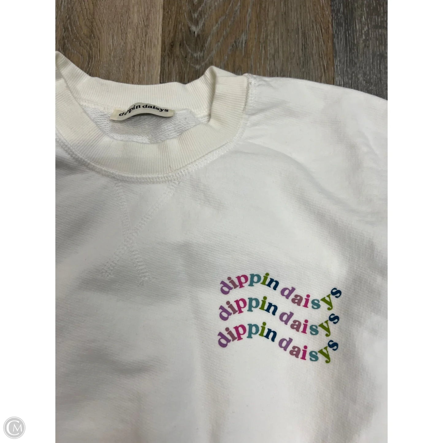 Sweatshirt Crewneck By Dippin Daisys In White, Size: Xl