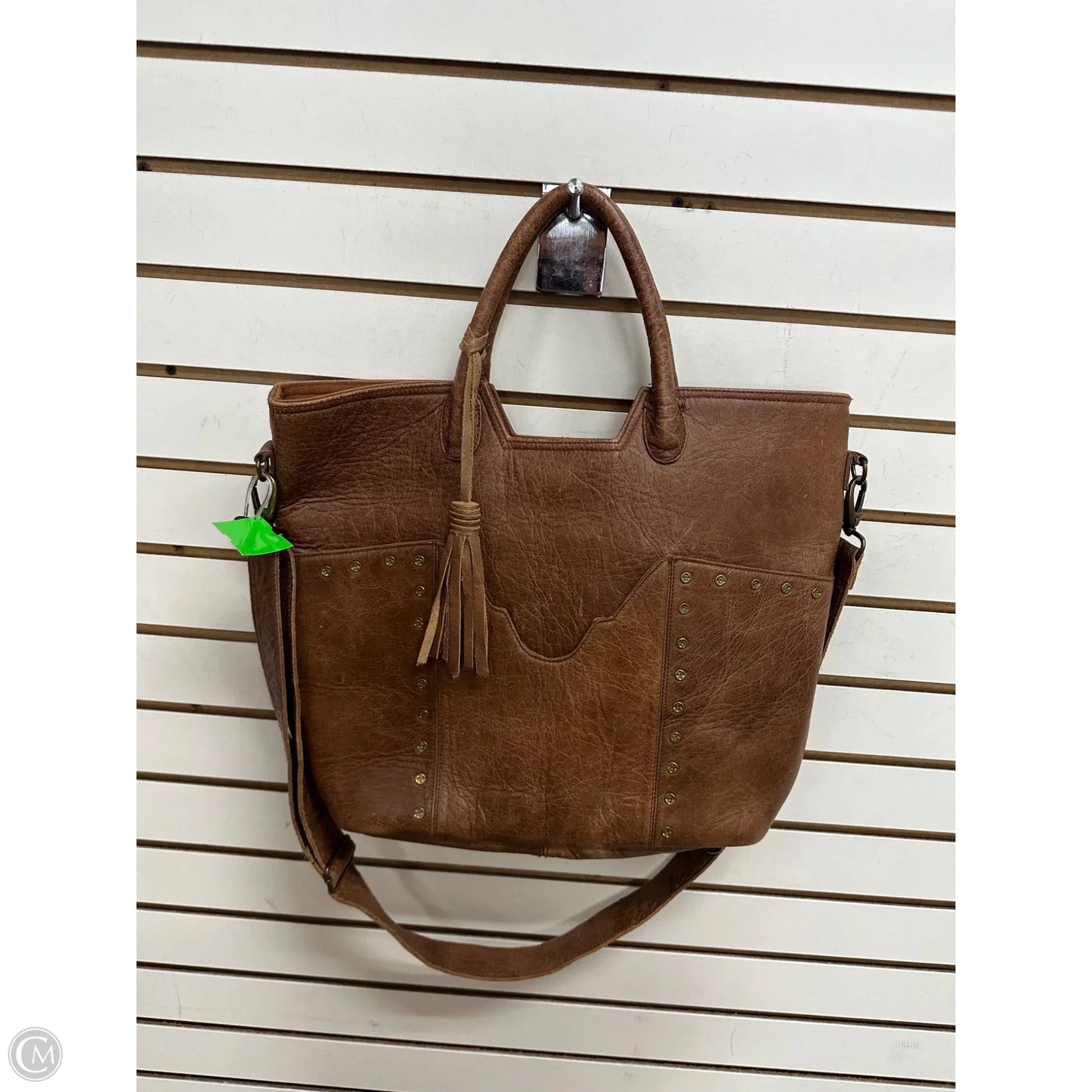Handbag Leather By Tony Lama, Size: Large