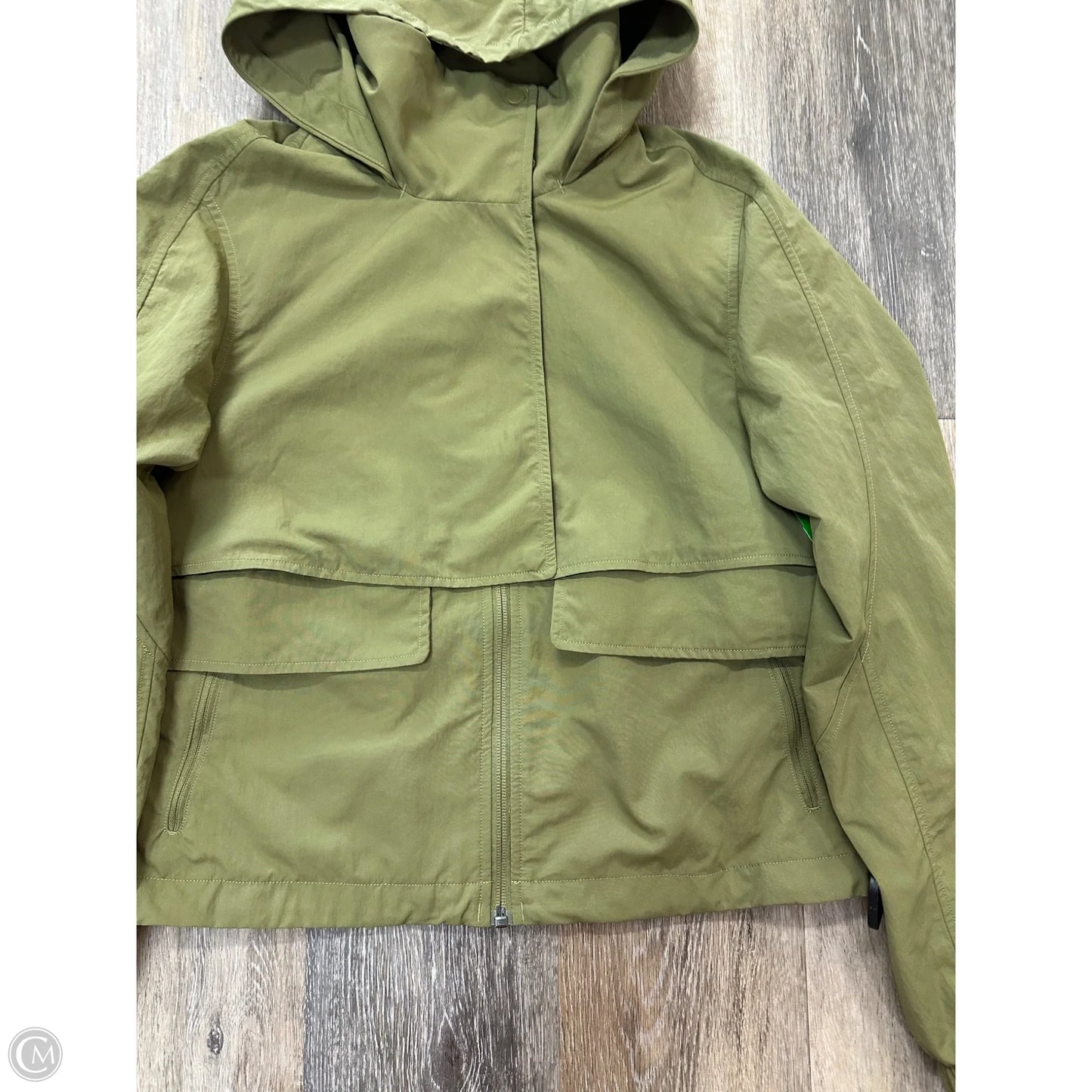 Athletic Jacket By Lululemon In Green, Size: 2