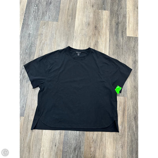 Athletic Top Short Sleeve By Athleta In Black, Size: Xl
