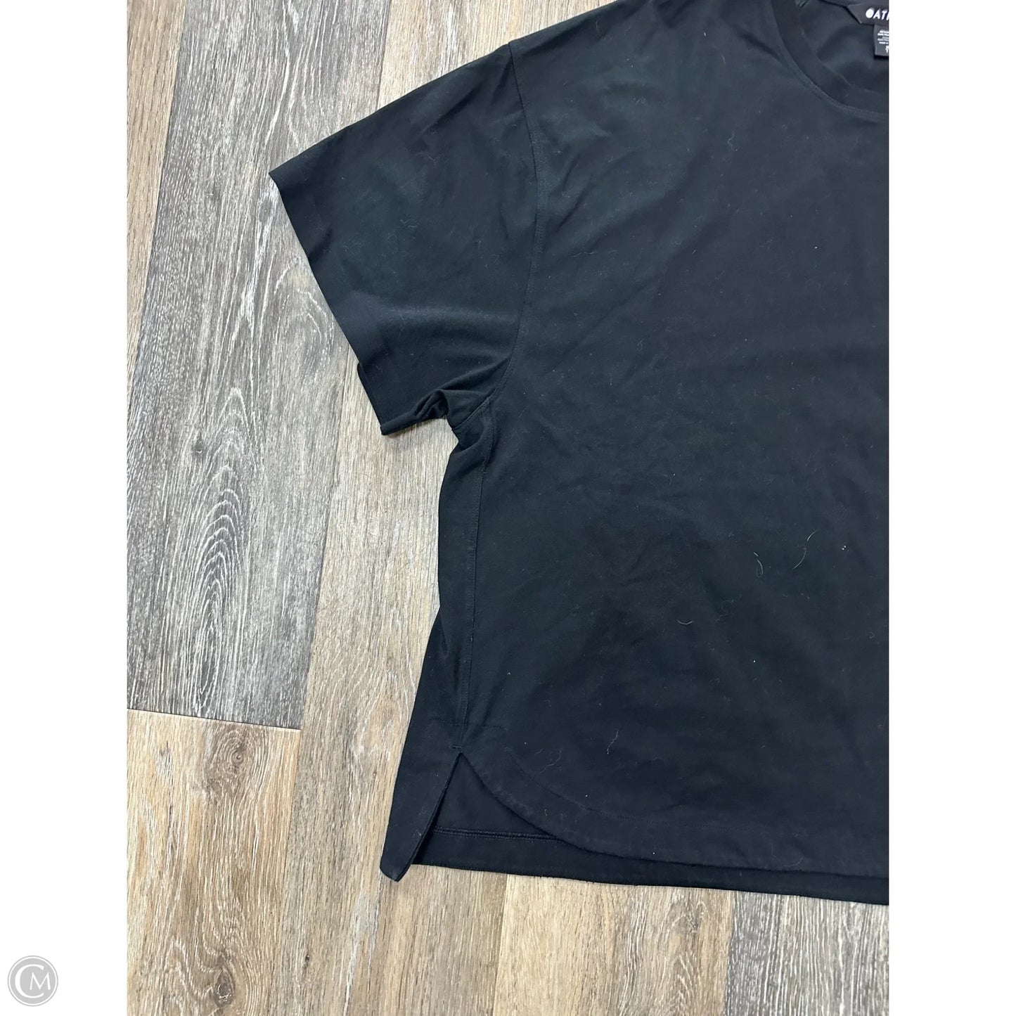 Athletic Top Short Sleeve By Athleta In Black, Size: Xl