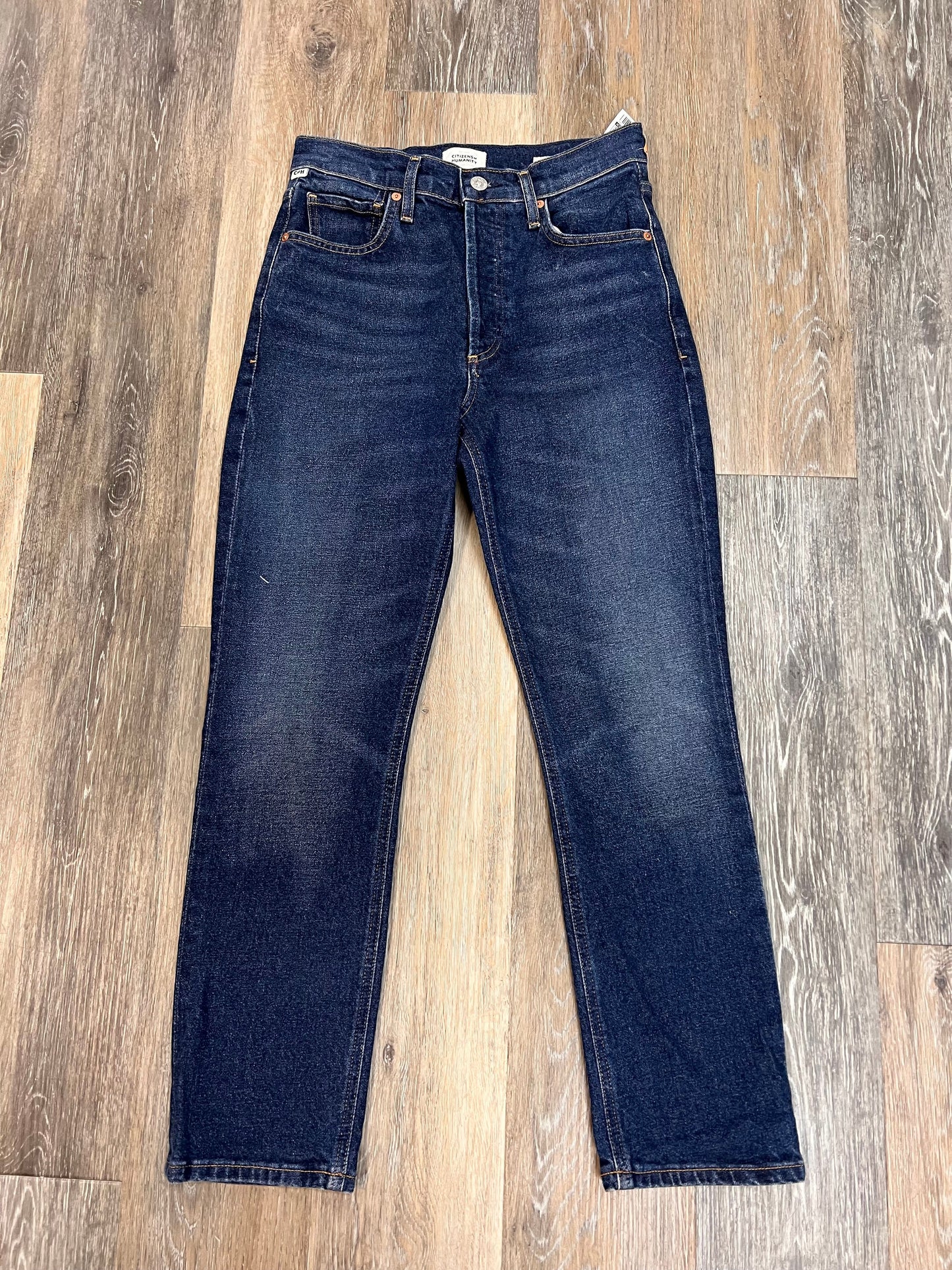 Jeans Straight By Citizens Of Humanity In Blue Denim, Size: 0/24