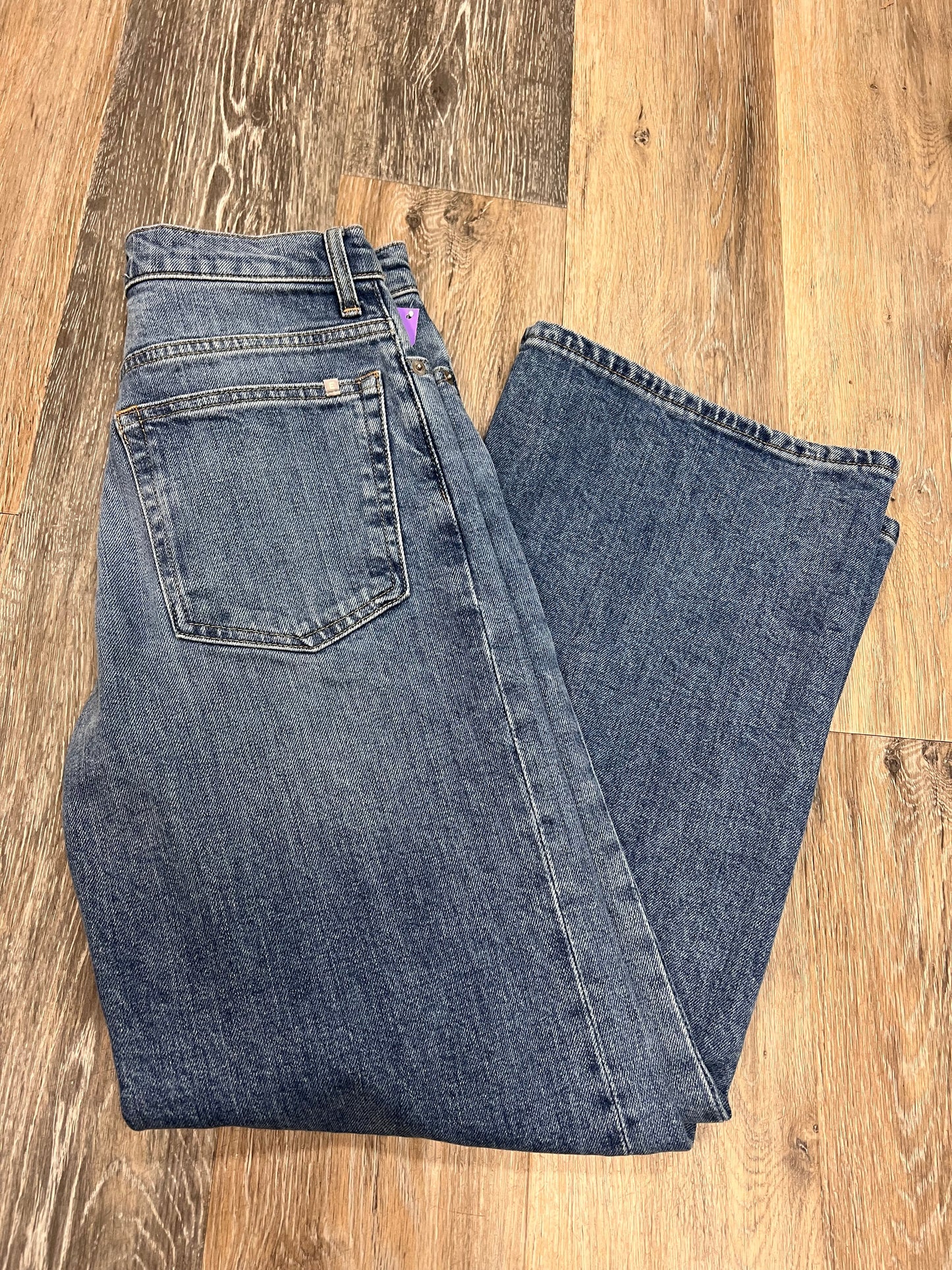 Jeans Wide Leg By Everlane In Blue Denim, Size: 1/25 Short