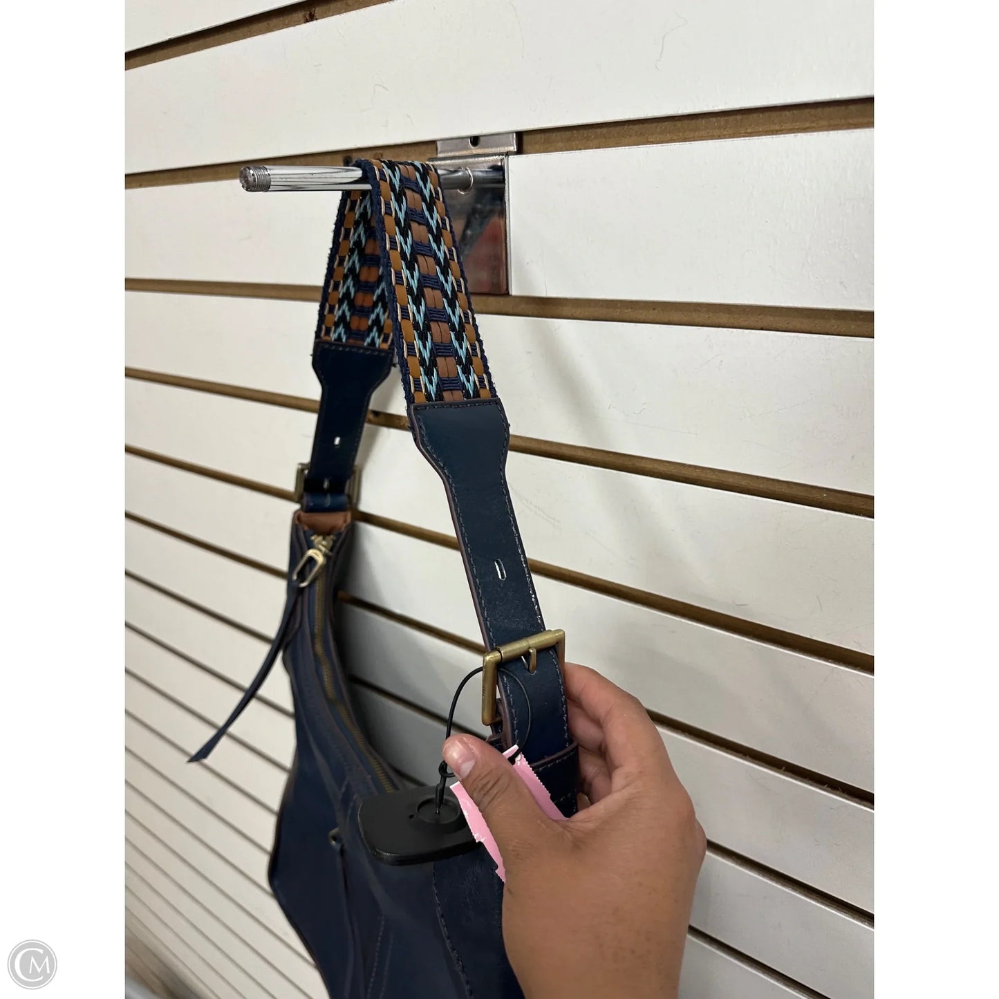 Handbag Leather By Hobo Intl, Size: Large