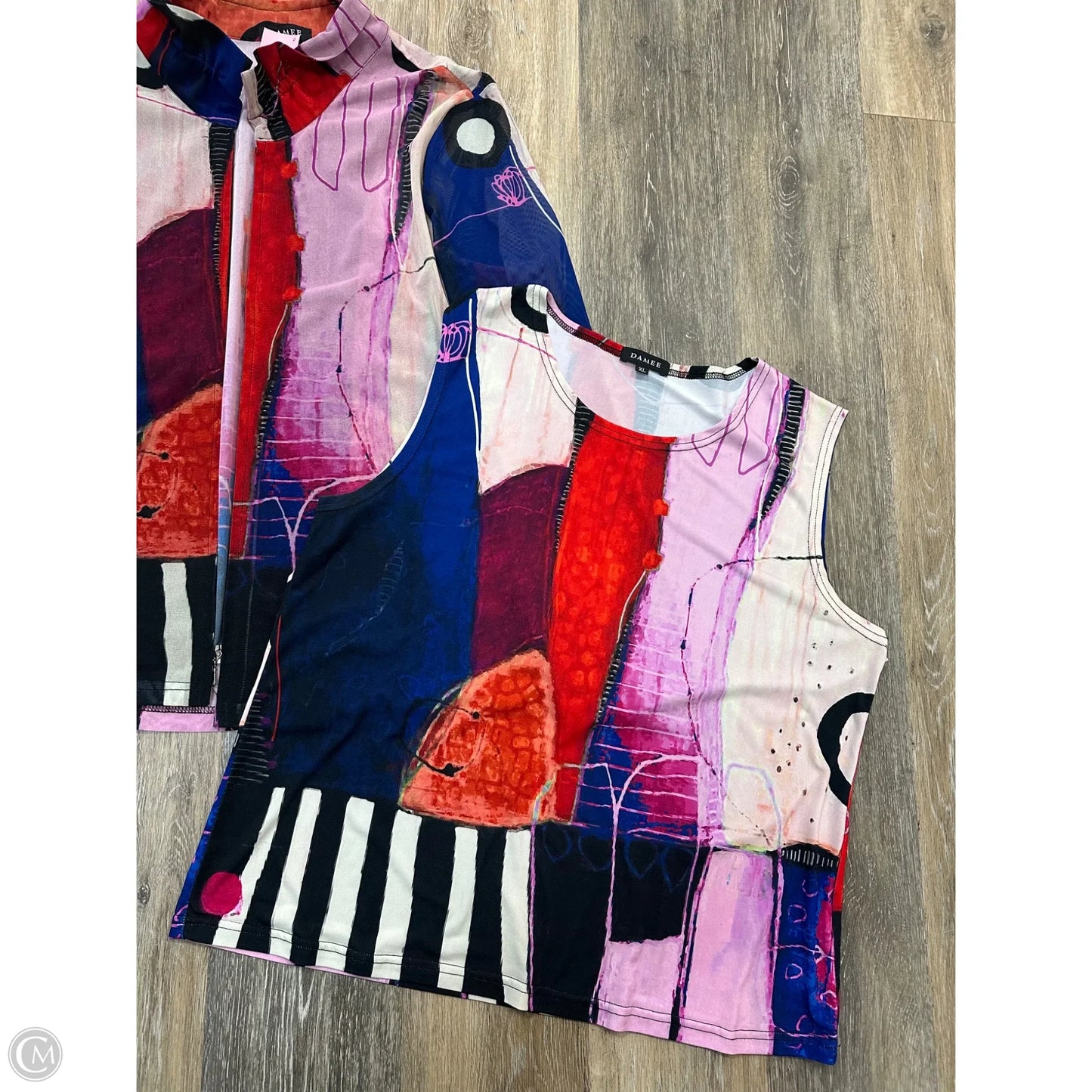 Top 2pc Long Sleeve By Damee In Purple, Size: Xl