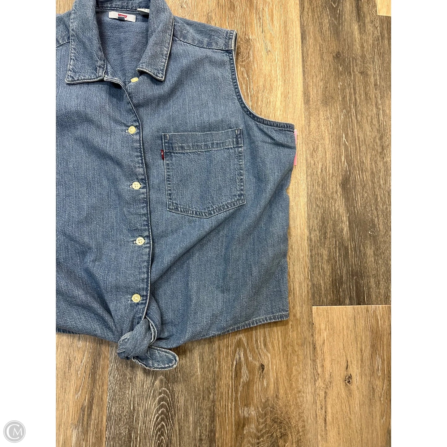 Vest Other By Levis In Blue Denim, Size: M