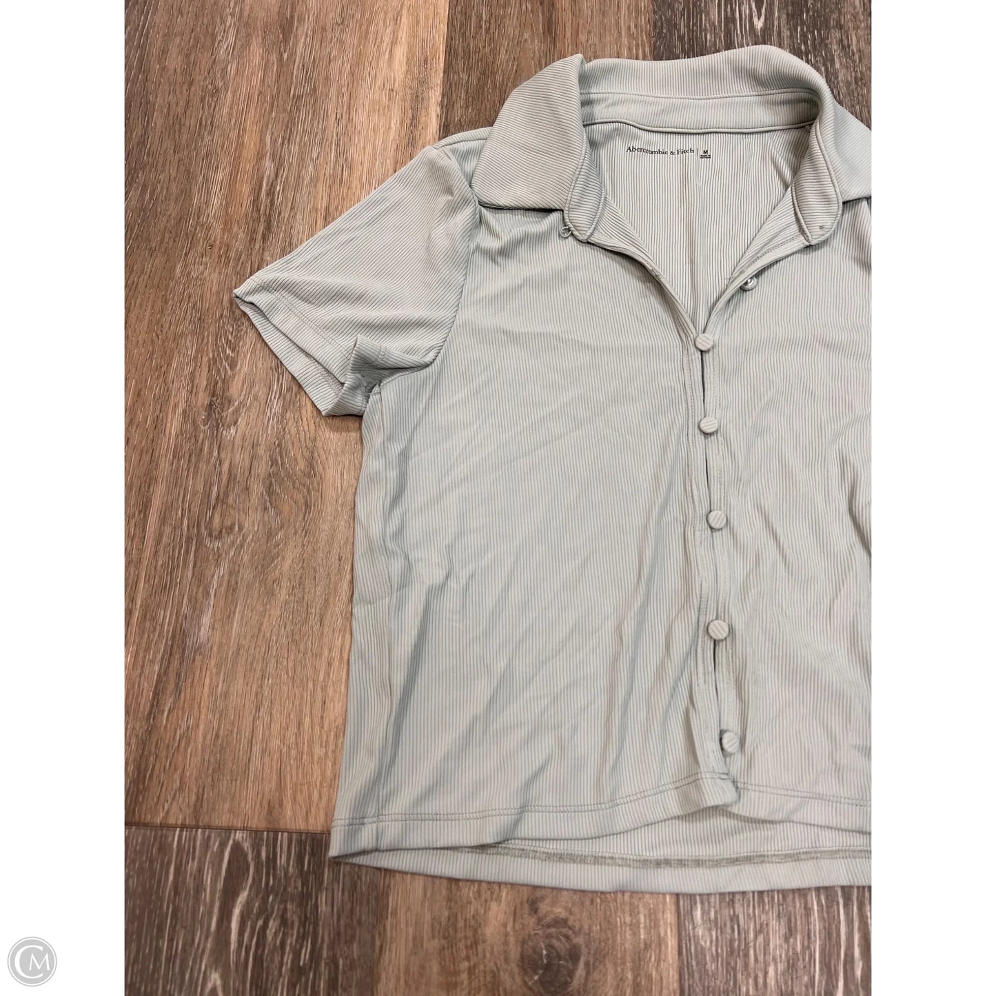 Top Short Sleeve By Abercrombie And Fitch In Blue, Size: M