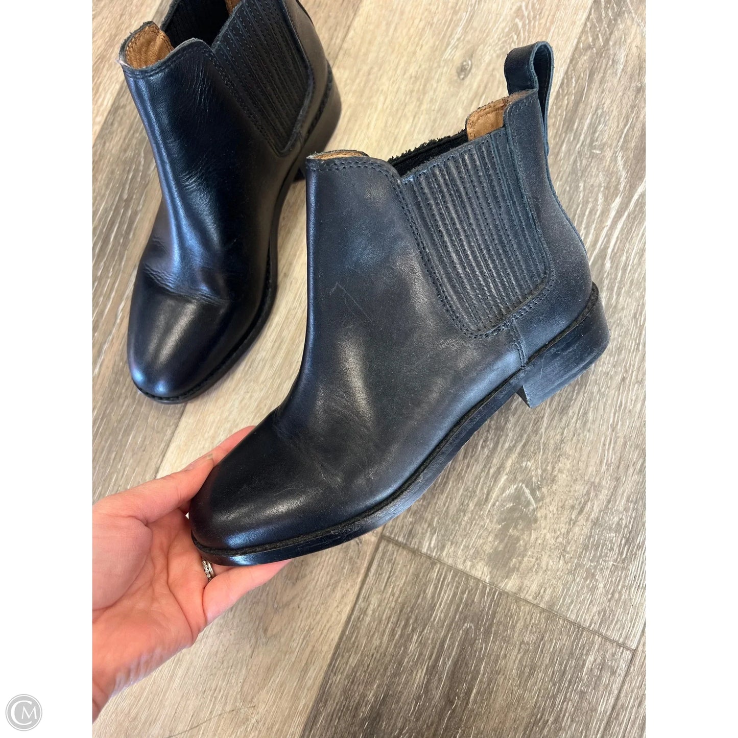 Boots Ankle Flats By Madewell In Black, Size: 6