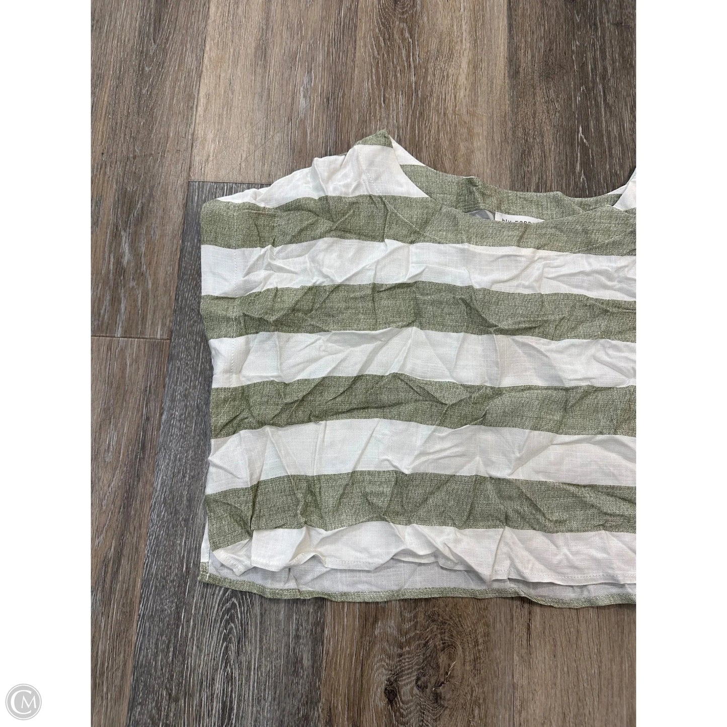 Top Short Sleeve By Blu Pepper In Green, Size: L