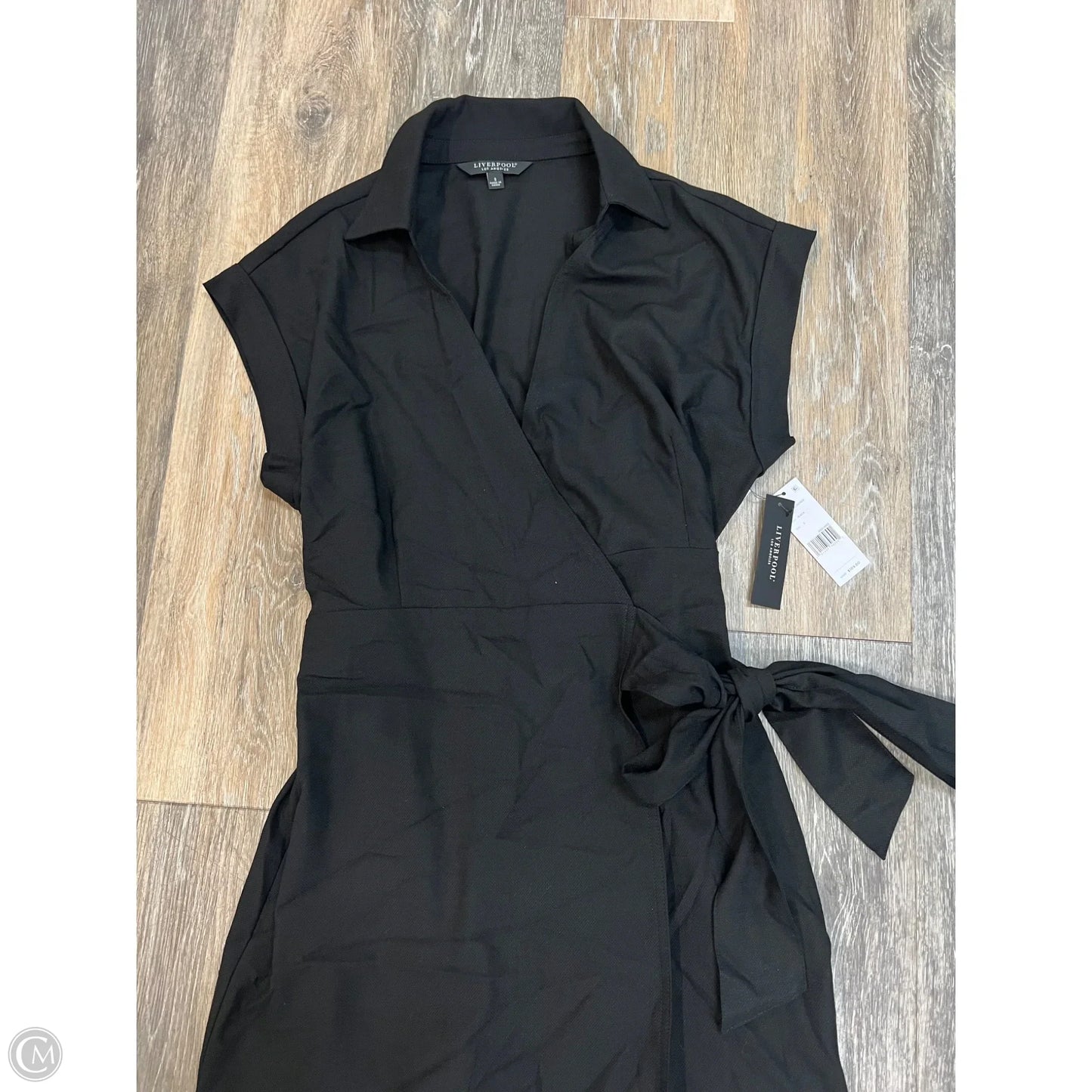 Dress Casual Midi By Liverpool In Black, Size: S