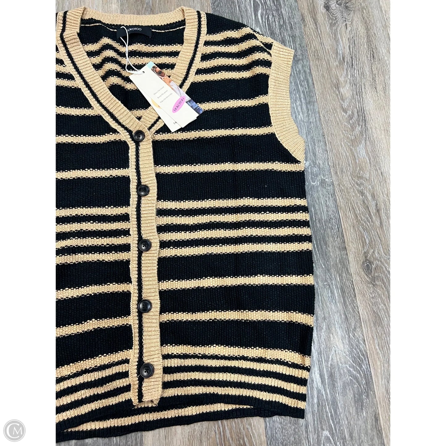 Vest Sweater By Dokotoo In Black, Size: S