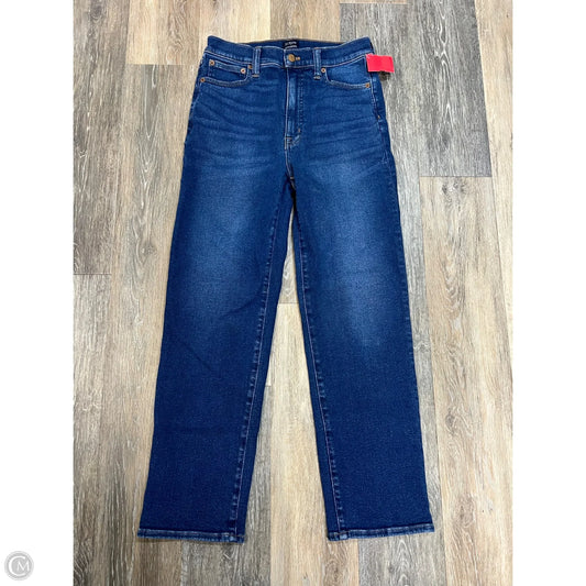 Jeans Straight By J. Crew In Blue Denim, Size: 4/27