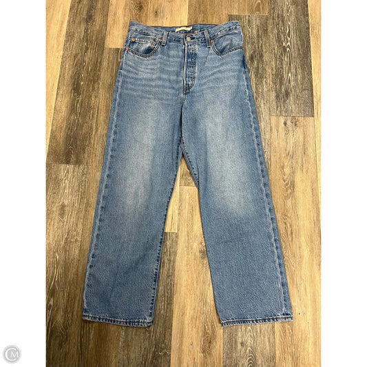 Jeans Straight By Levis In Blue Denim, Size: 12/31