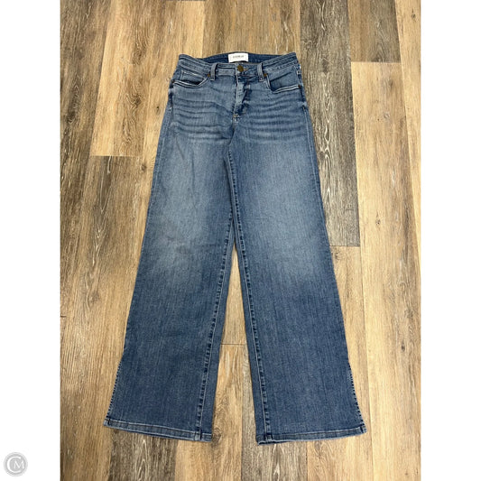-Jeans Wide Leg By Evereve In Blue Denim, Size: 4/27