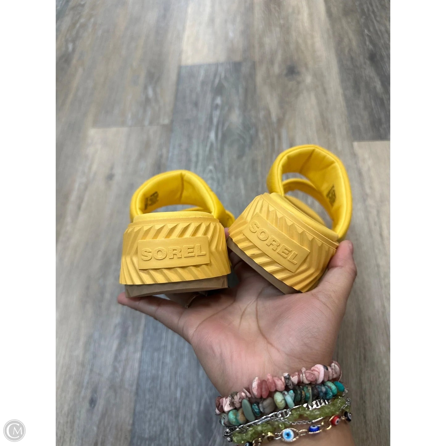 Sandals Flats By Sorel In Yellow, Size: 8