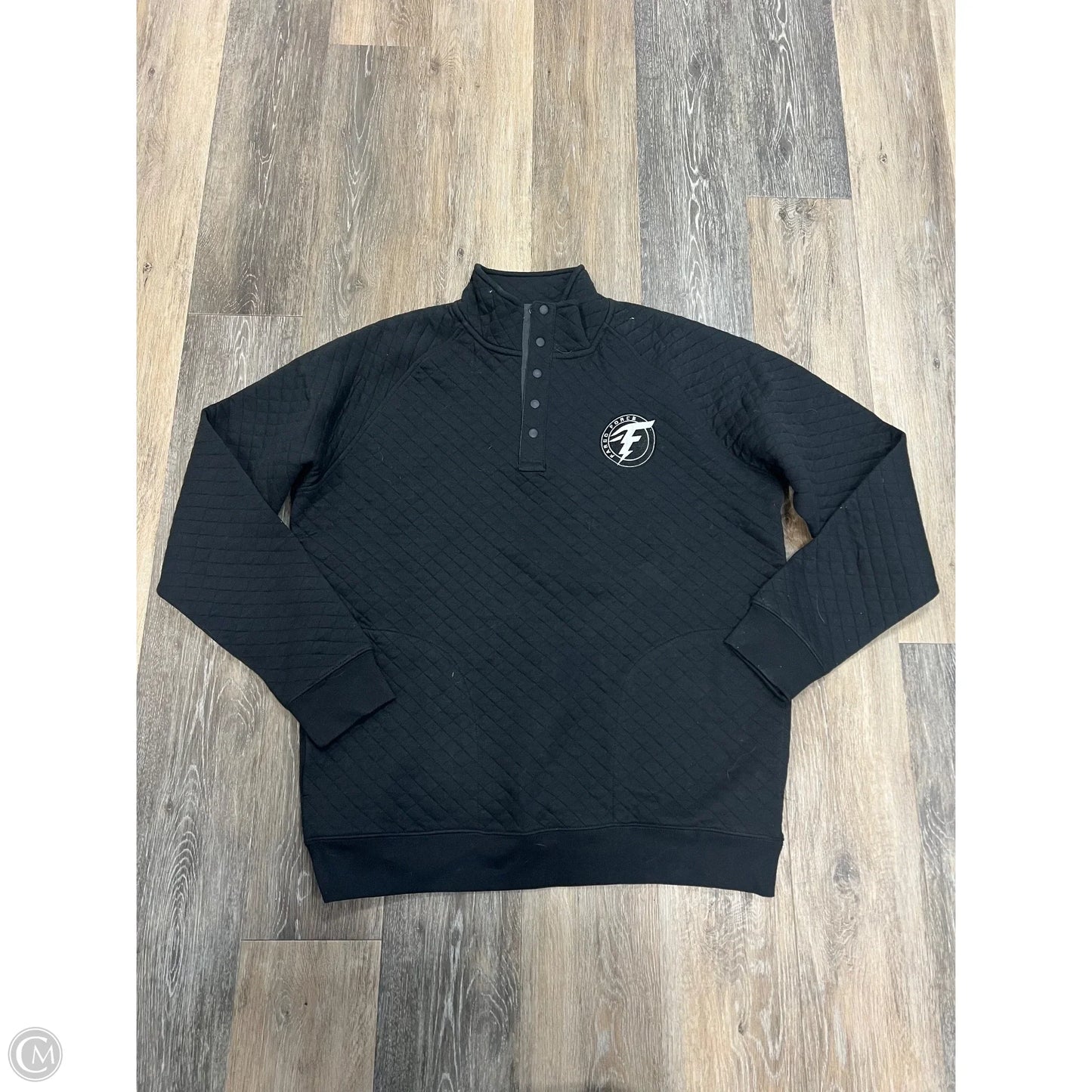 -Athletic Sweatshirt Collar By Blue 84 In Black, Size: L