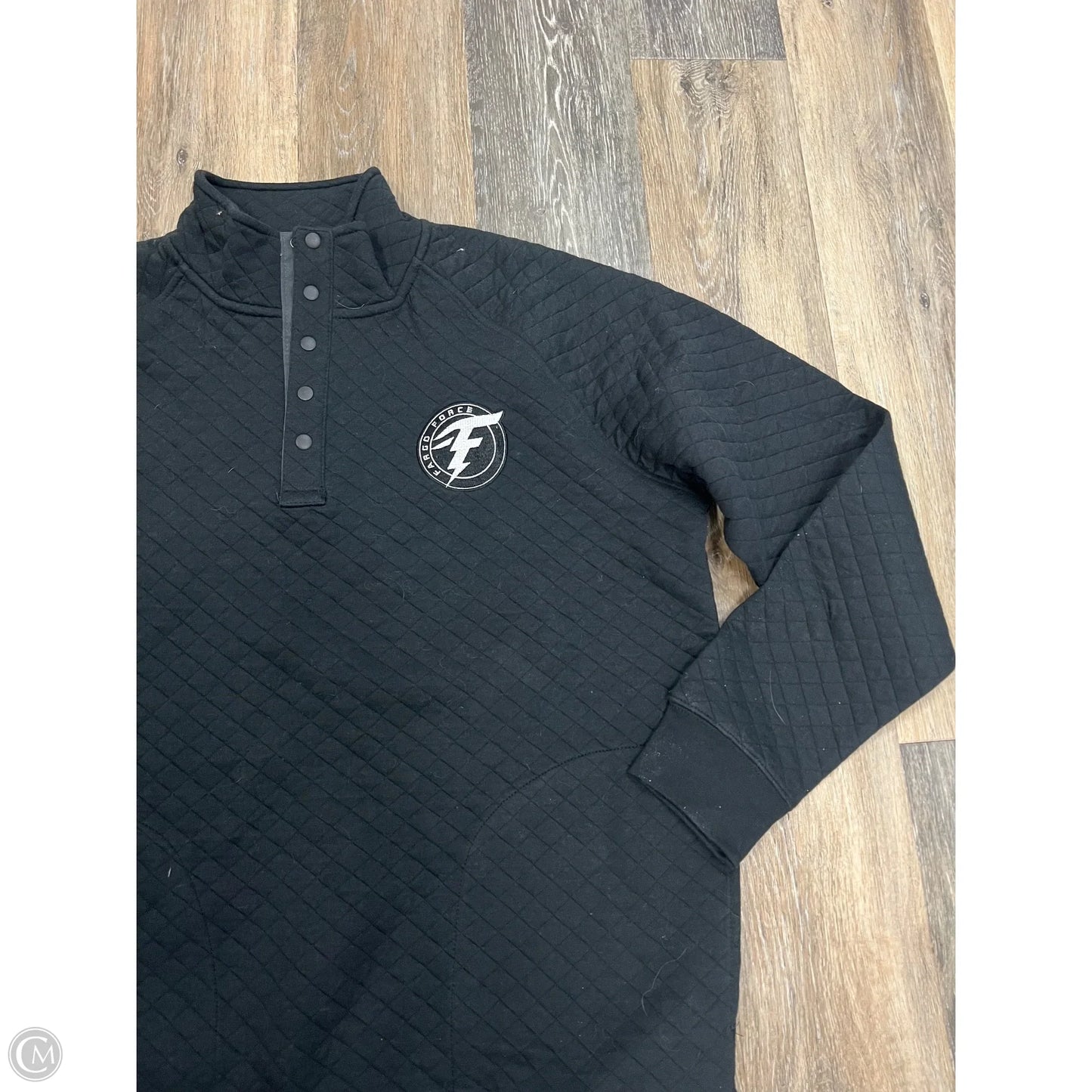 -Athletic Sweatshirt Collar By Blue 84 In Black, Size: L