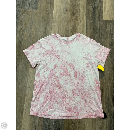 Athletic Top Short Sleeve By Lululemon In Tie Dye Print, Size: 4