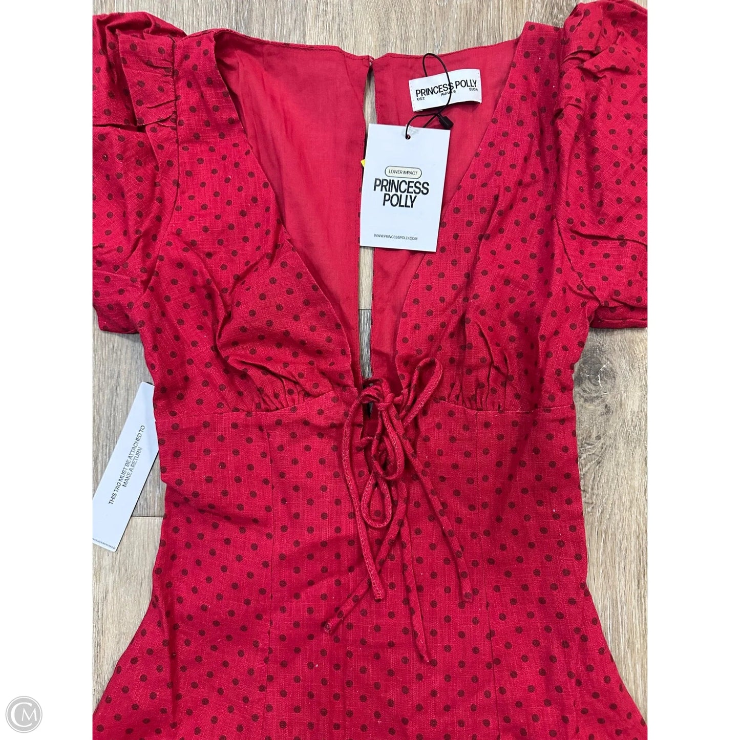 Dress Party Short By Princess Polly In Red, Size: 2