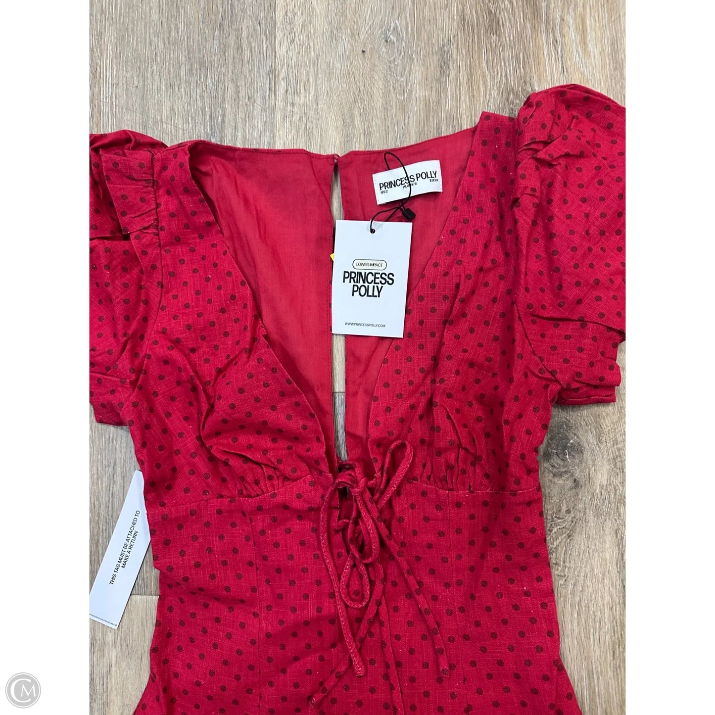 Dress Party Short By Princess Polly In Red, Size: 2