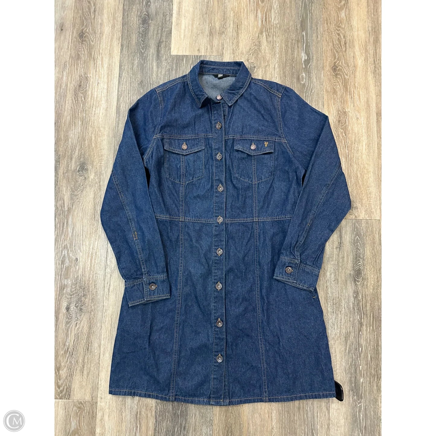Dress Designer By Frye In Blue Denim, Size: M