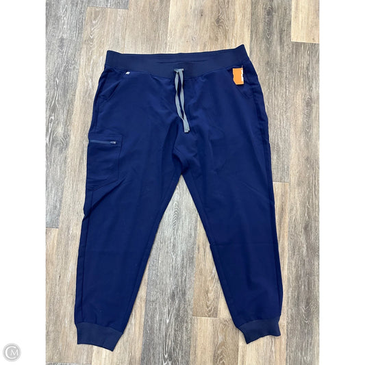 Athletic Pants By Figs In Navy, Size: 2x