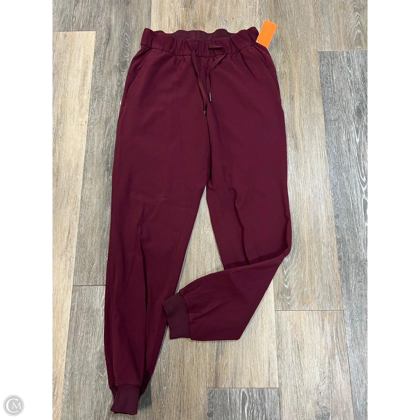 Athletic Pants By Lululemon In Maroon, Size: 4