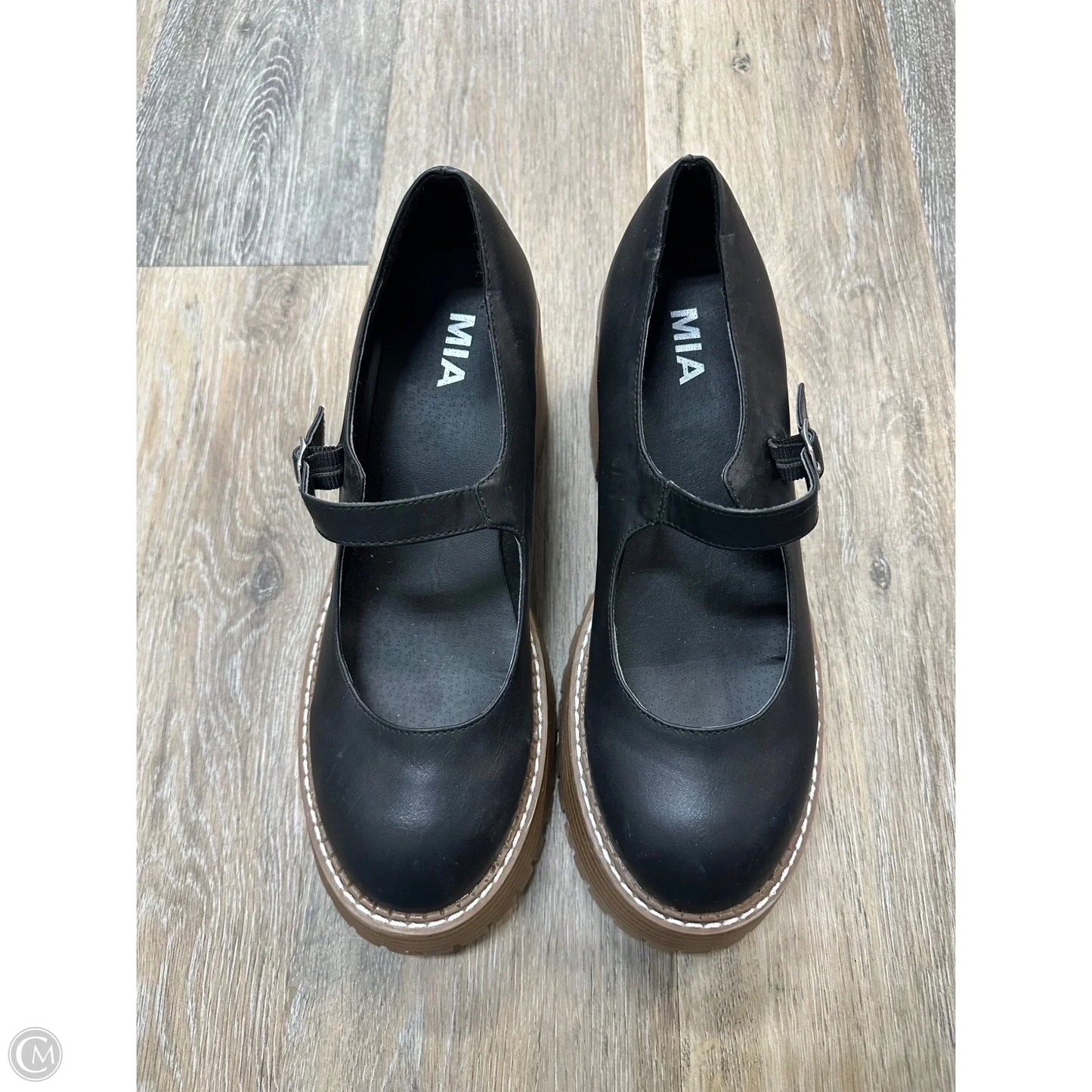 Shoes Heels Block By Mia In Black, Size: 9