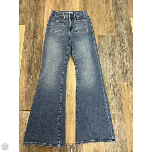 Jeans Flared By Good American In Blue Denim, Size: 4