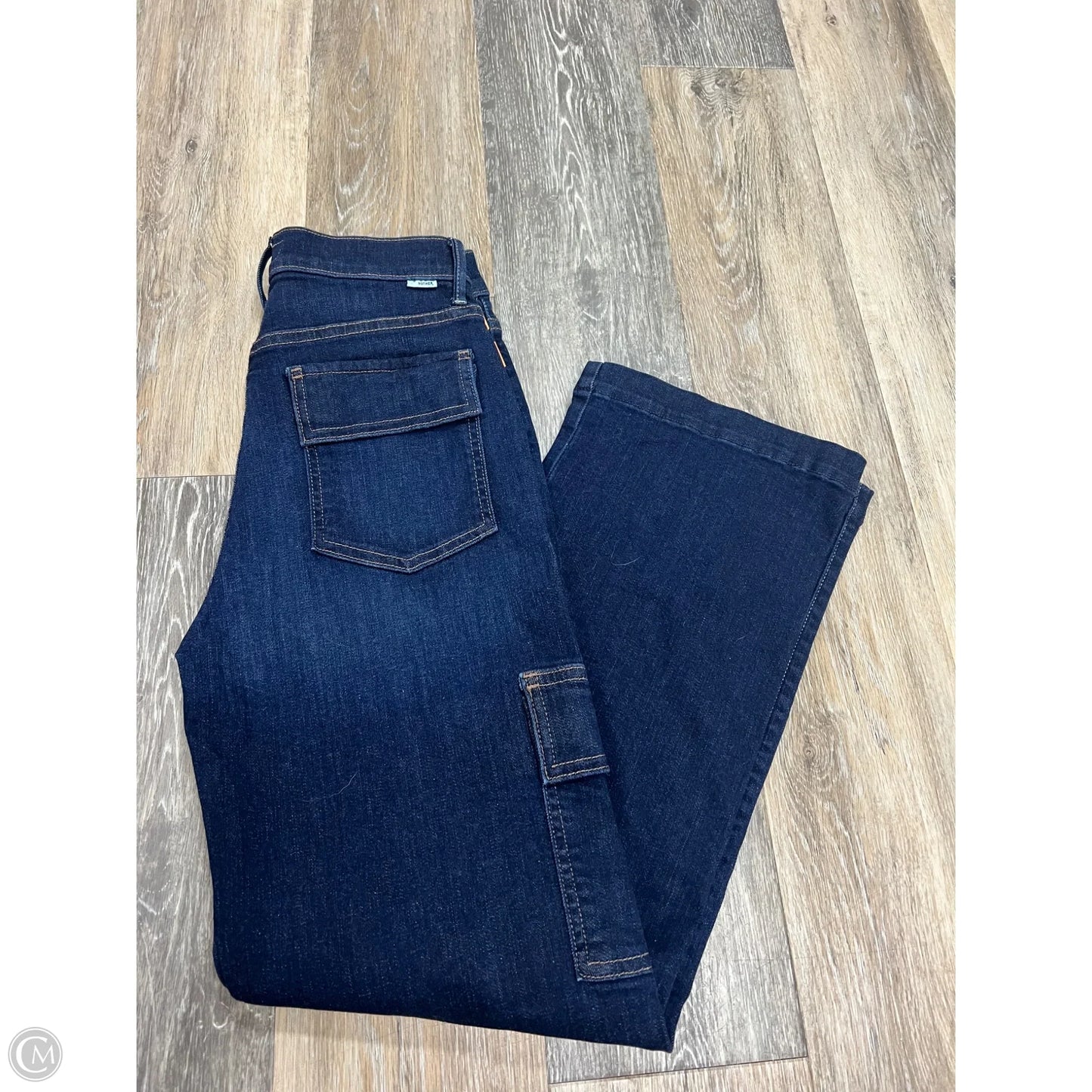 Jeans Straight By Mother In Blue Denim, Size: 1/25