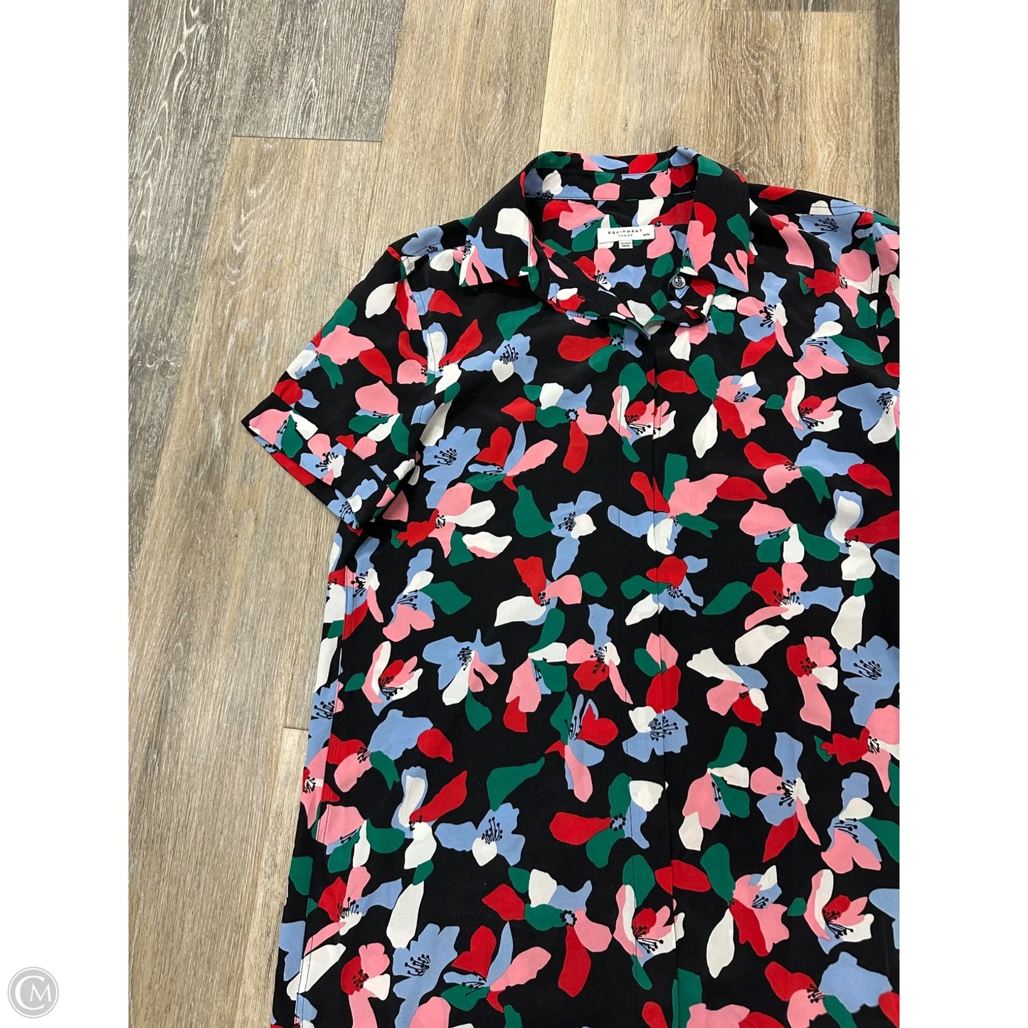 Dress Party Short By Equipment In Floral Print, Size: M