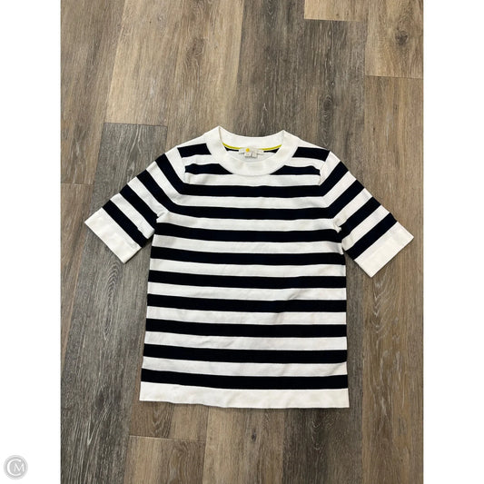 Sweater Short Sleeve By Boden In Striped Pattern, Size: S