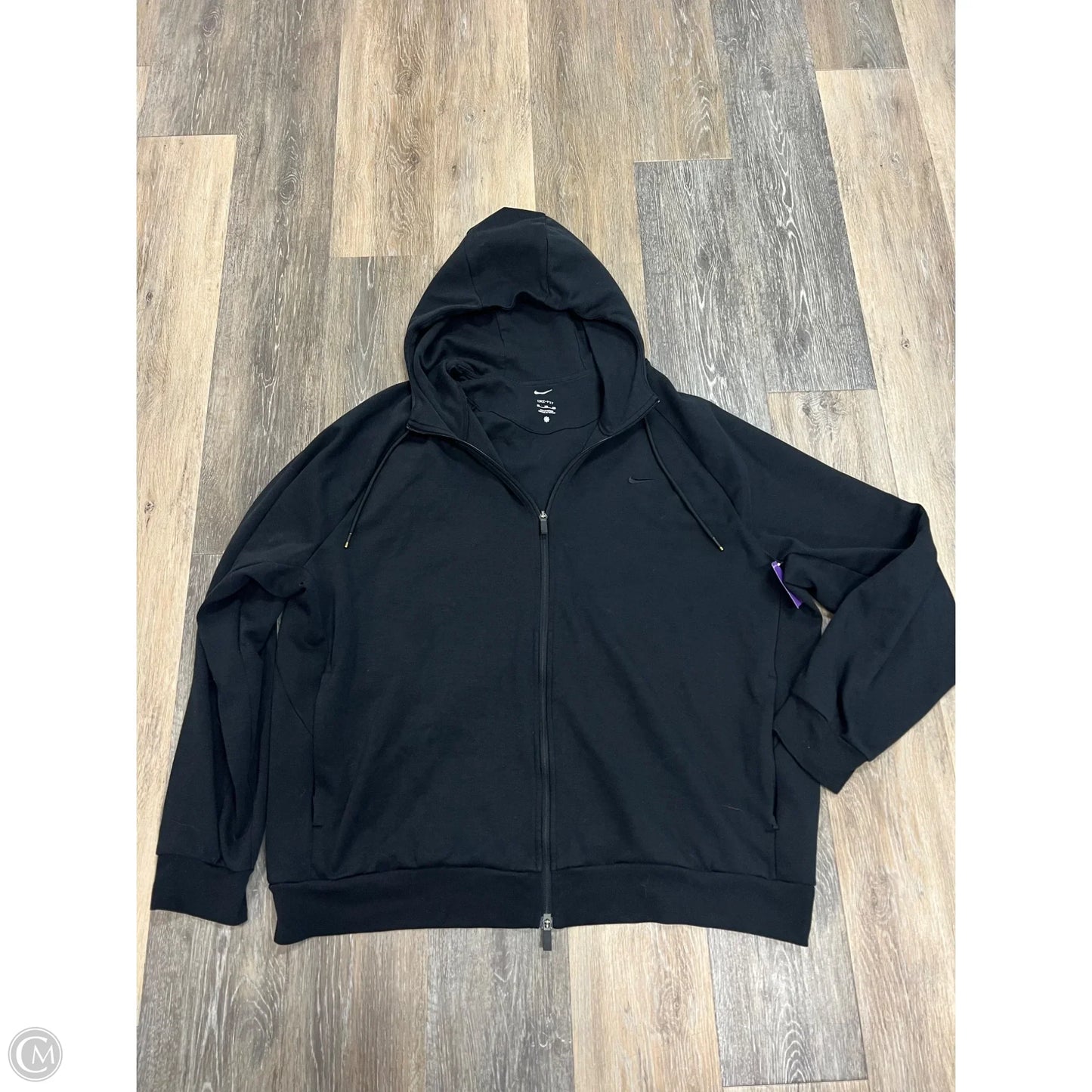 Athletic Sweatshirt Hoodie By Nike Apparel In Black, Size: Xxl