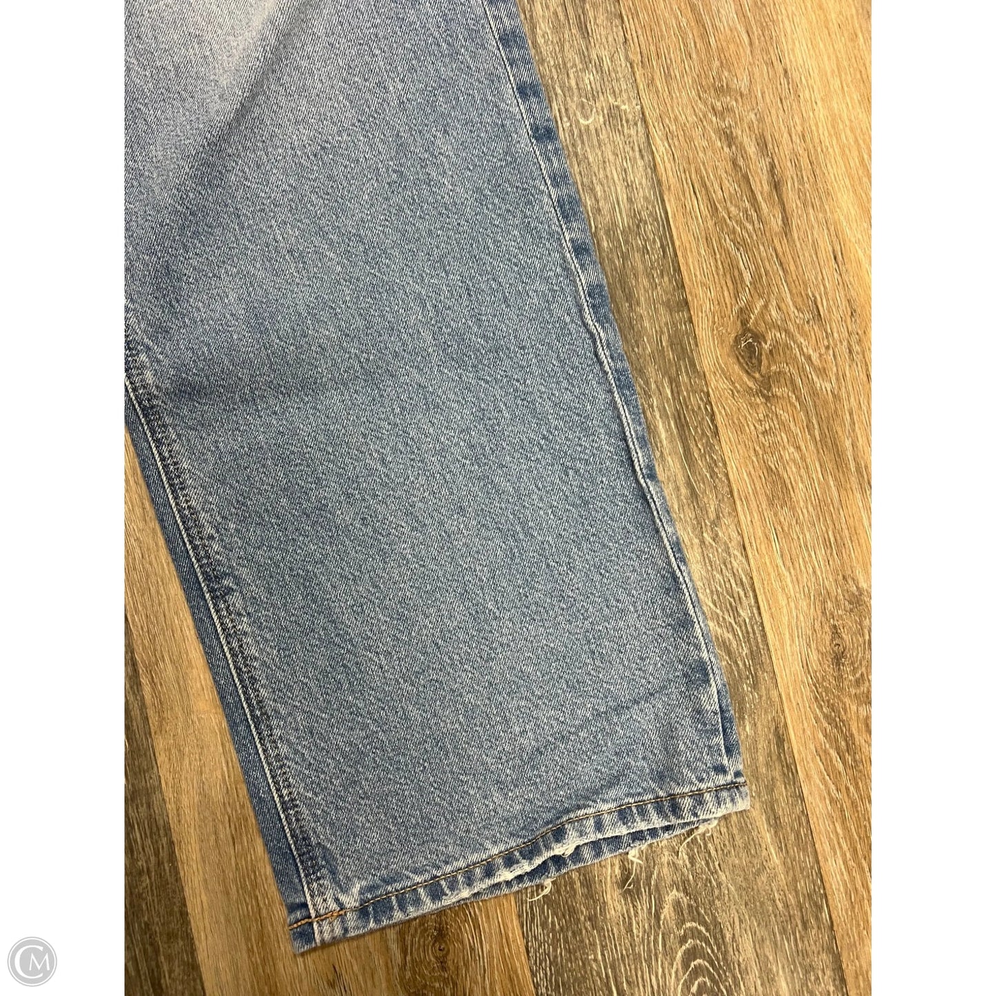 Jeans Wide Leg By American Eagle In Blue Denim, Size: 4l