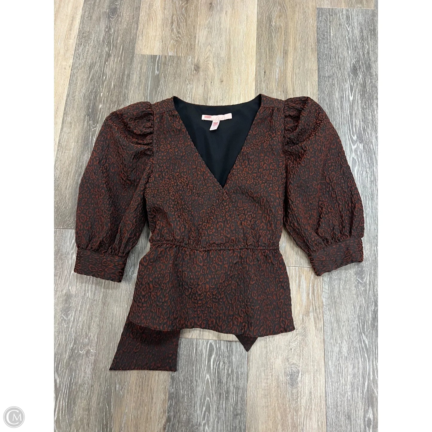 Blouse 3/4 Sleeve By Hutch In Orange, Size: S