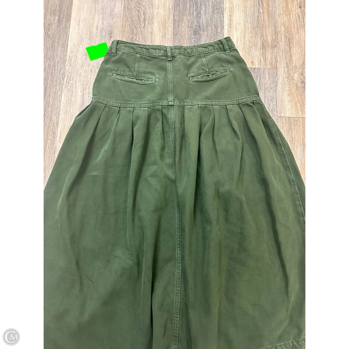 Skirt Maxi By Pilcro In Green Denim, Size: 4