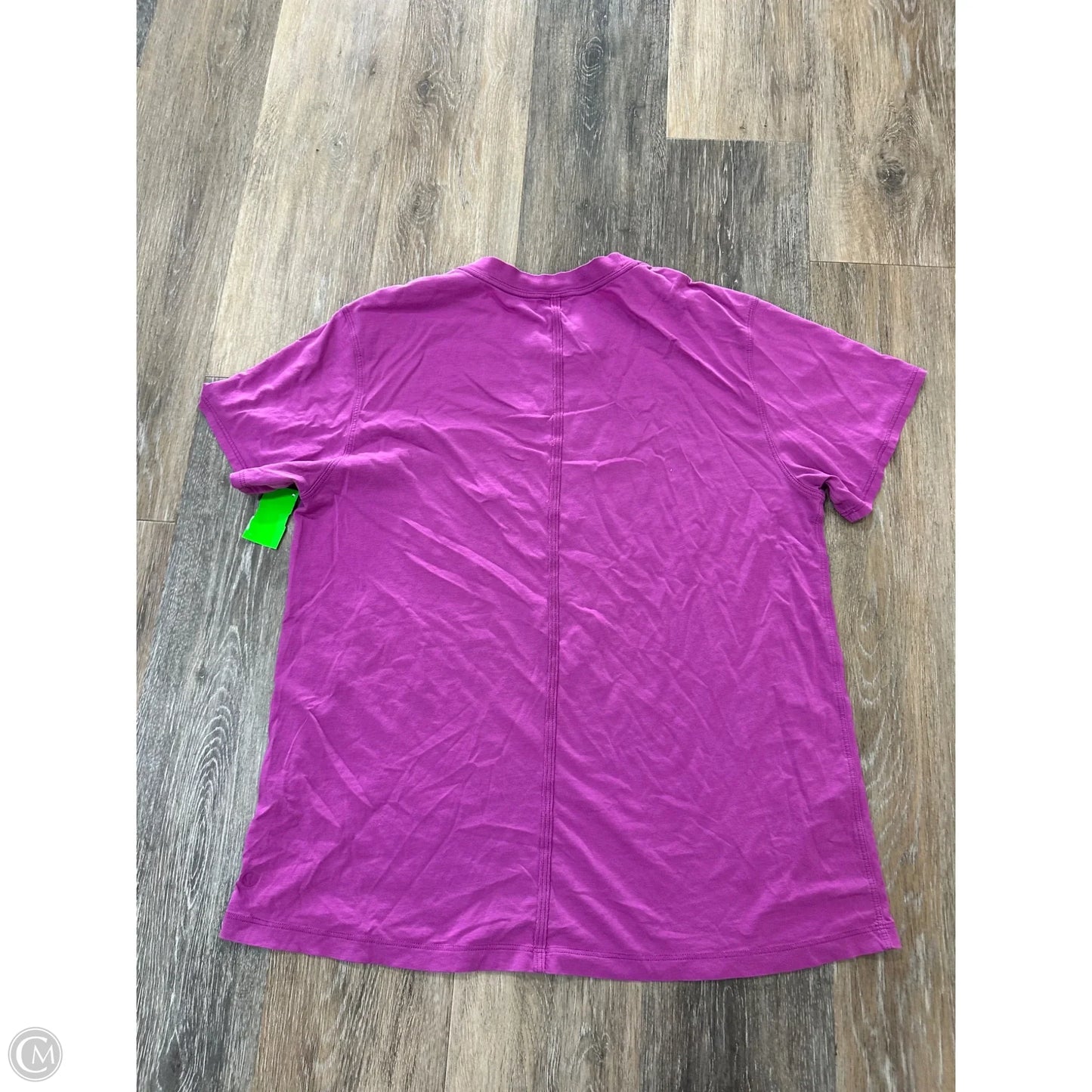 Athletic Top Short Sleeve By Lululemon In Purple, Size: M