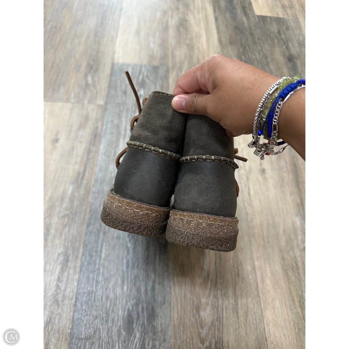 Boots Ankle Flats By Born In Brown, Size: 9